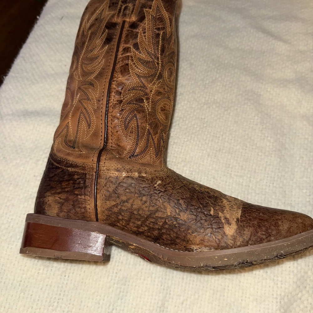 LAREDO MEN'S RUSTIC RANCHER STOCKMAN BOOTS - Picture 9 of 16